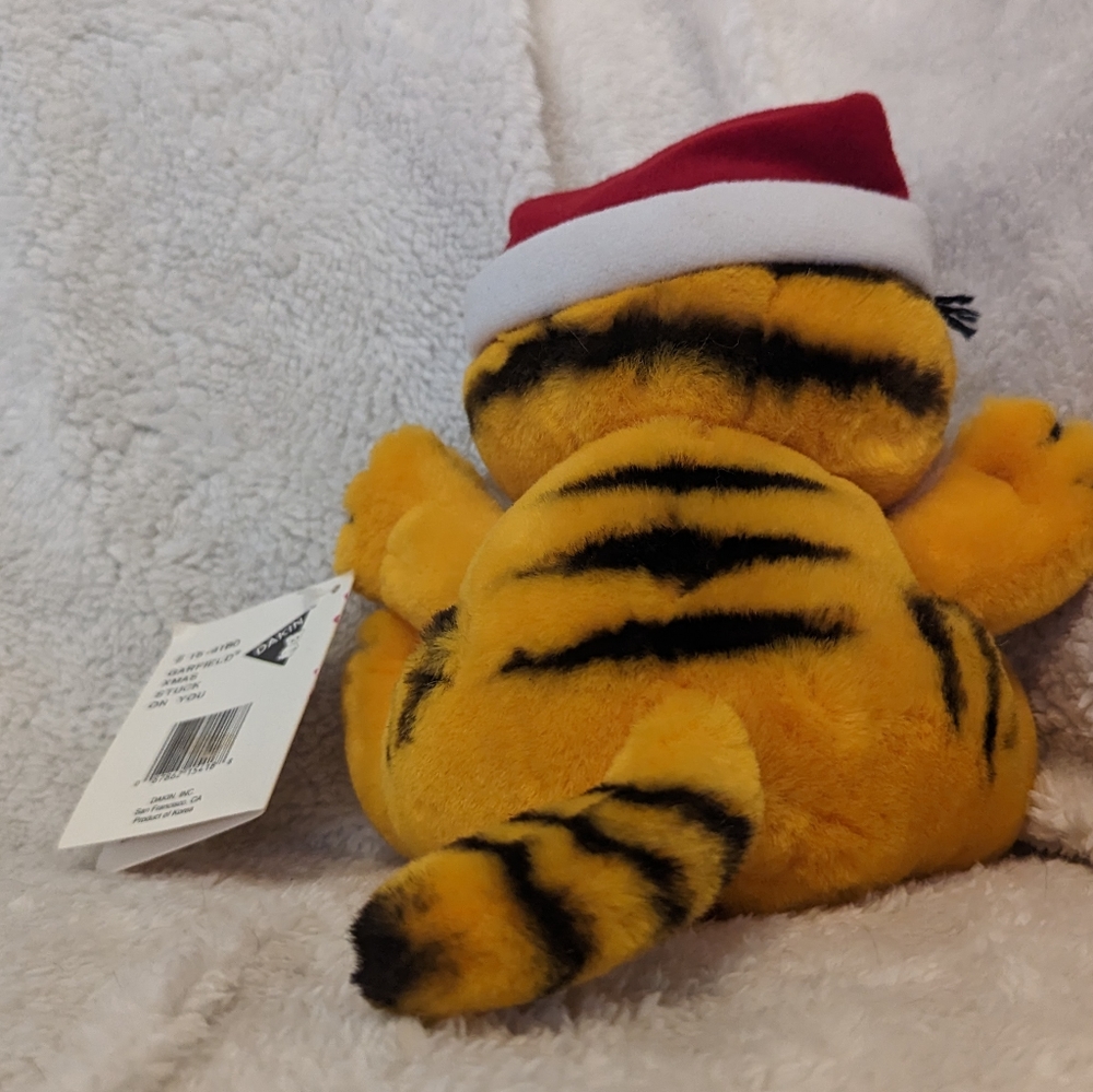 Vintage 1981 Garfield Bah HumBug! Stuck On You Plush - Picture 6 of 10